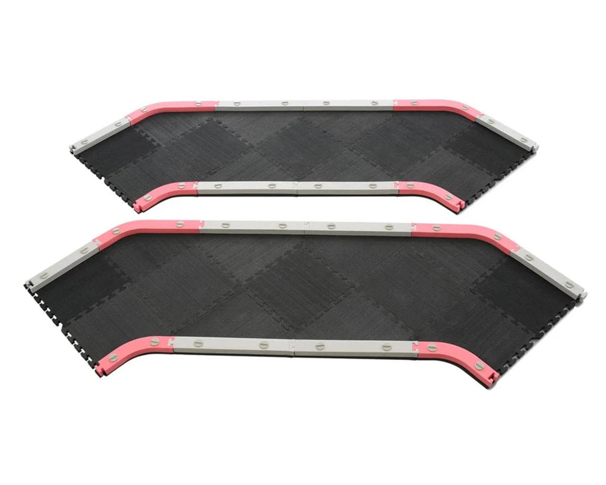 RCP-Tracks 30cm Long 45 Degree Turn Expansion Tiles & Rails Set