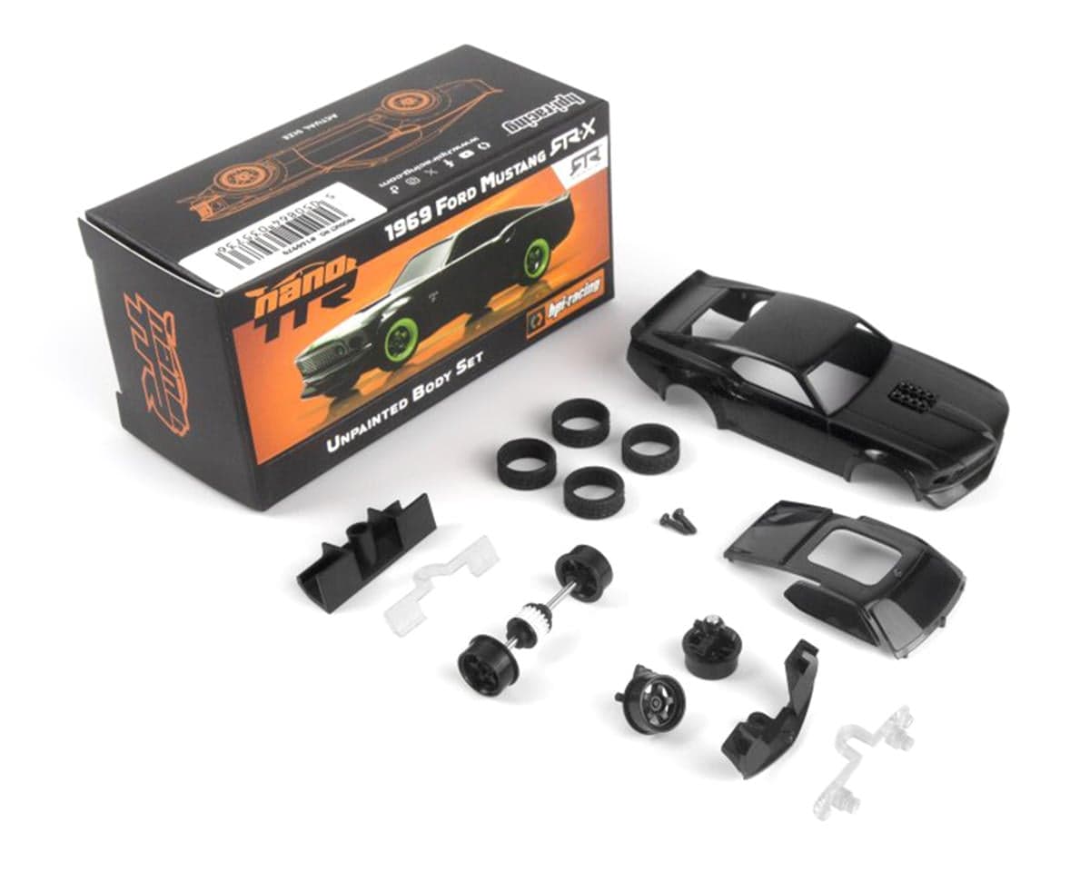 HPI Nano-TTR 1969 Ford Mustang RTR-X Body Set (Unpainted)