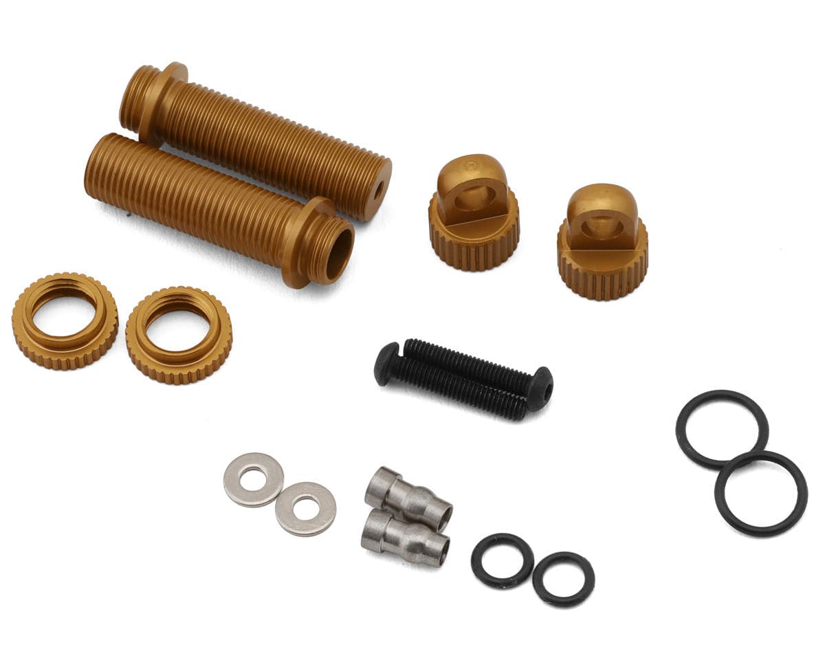 ST Racing Concepts Redcat Lowrider Aluminum Shock Bodies w/Collars & Caps (Gold) (2)