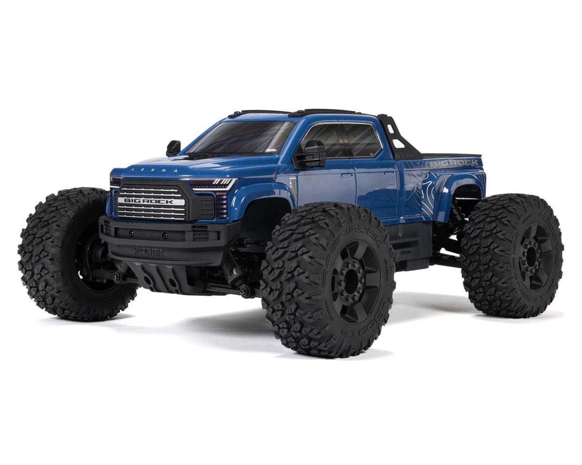 Arrma Big Rock 4X4 V4 223S DSC 1/10 RTR Brushless 4WD Monster Truck (Blue) w/SLT3 2.4GHz Radio