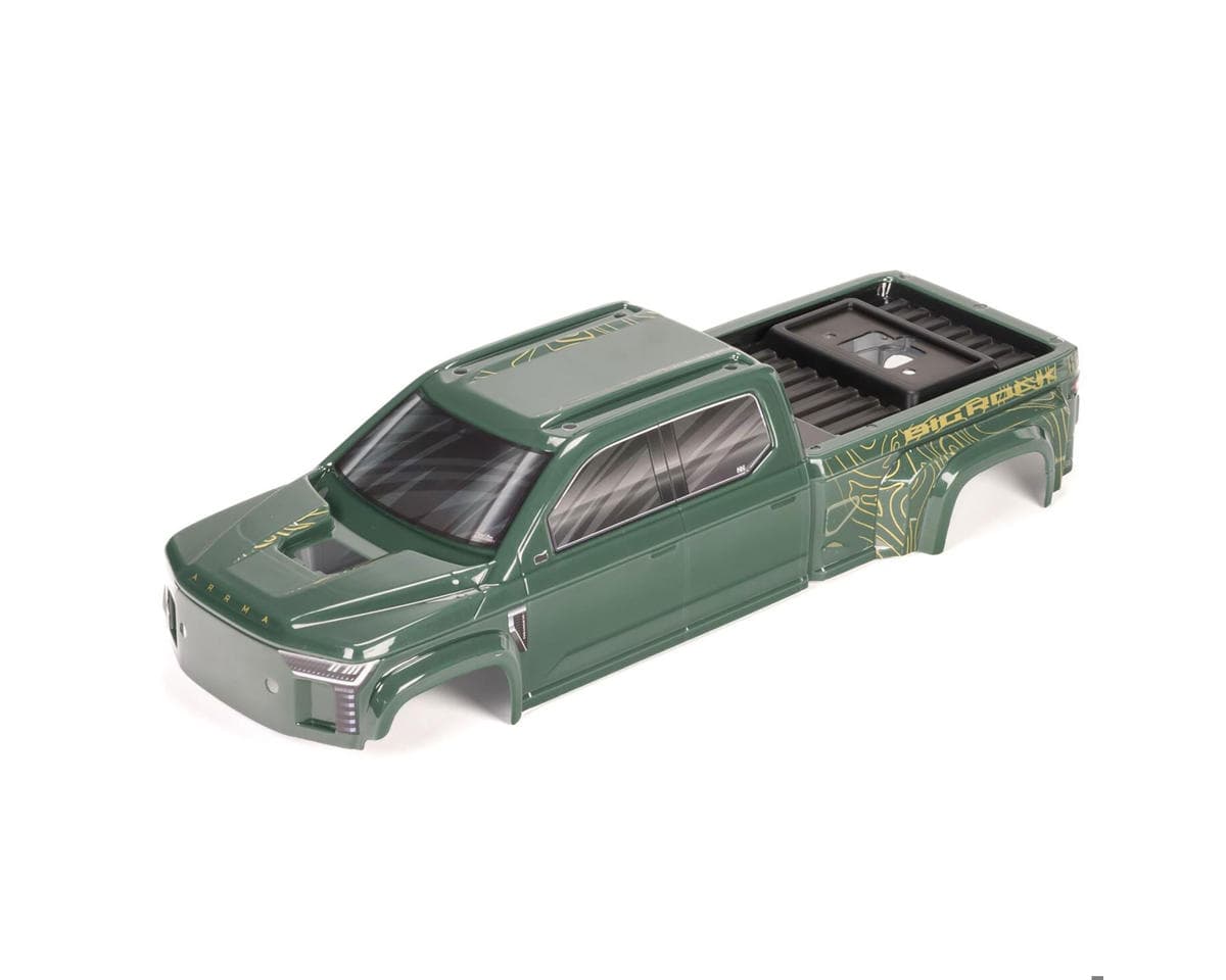 Arrma Big Rock 4X4 Cab Clipless Painted Decaled Trimmed Body (Green)