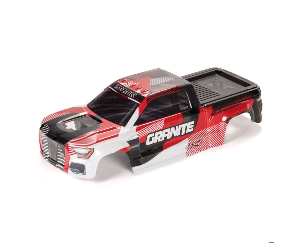 Arrma Granite 223S Clipless Pre-Painted Pre-Cut Body (Red)