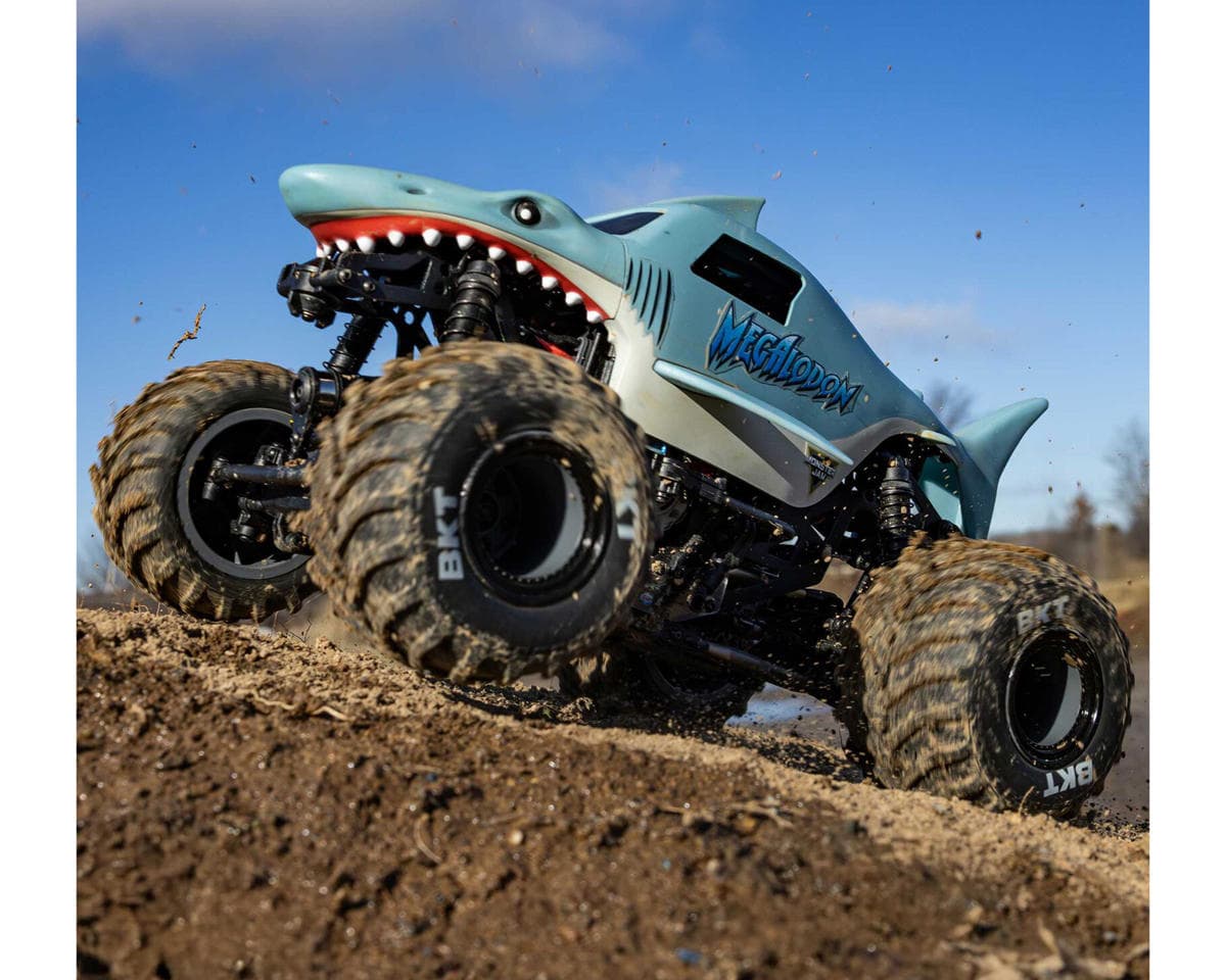 Losi 1/18 Mini LMT 4X4 Brushed RTR Monster Truck (Megalodon) w/SLT2 2.4GHz Radio, Battery & Charger