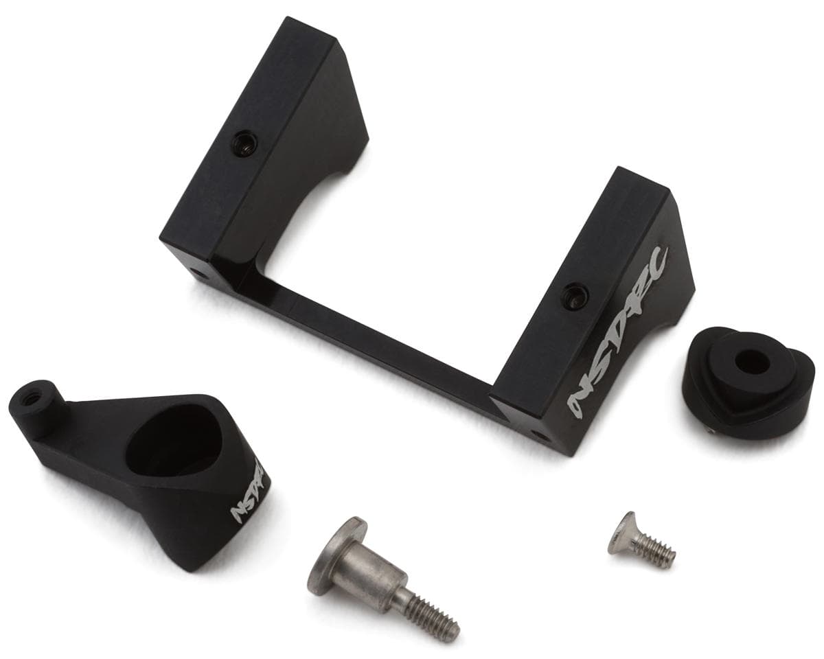 No Superior Designs RC Losi Micro-B Aluminum Servo Mount & Servo Saver Horn (Black) (RS40 Nano)