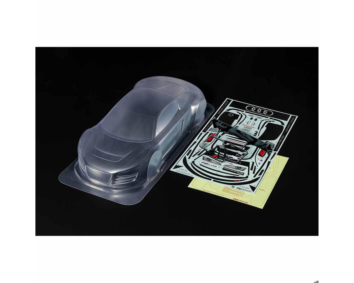 Tamiya TT-02 1/10 2008 Audi R8 LMS Touring Car Body Set (Clear)
