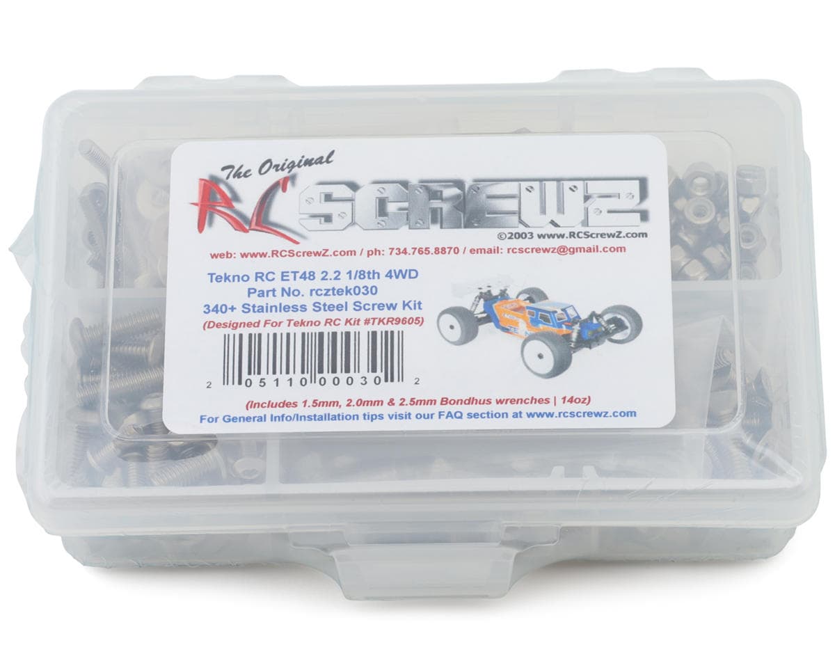 RC Screwz Tekno ET48 2.2 1/8 Truggy Stainless Steel Screw Kit