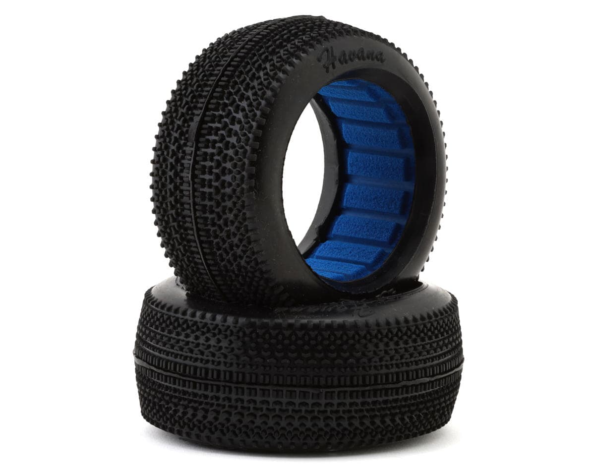 HotRace Havana 1/8 Buggy Tires w/Inserts (2) (Clay)