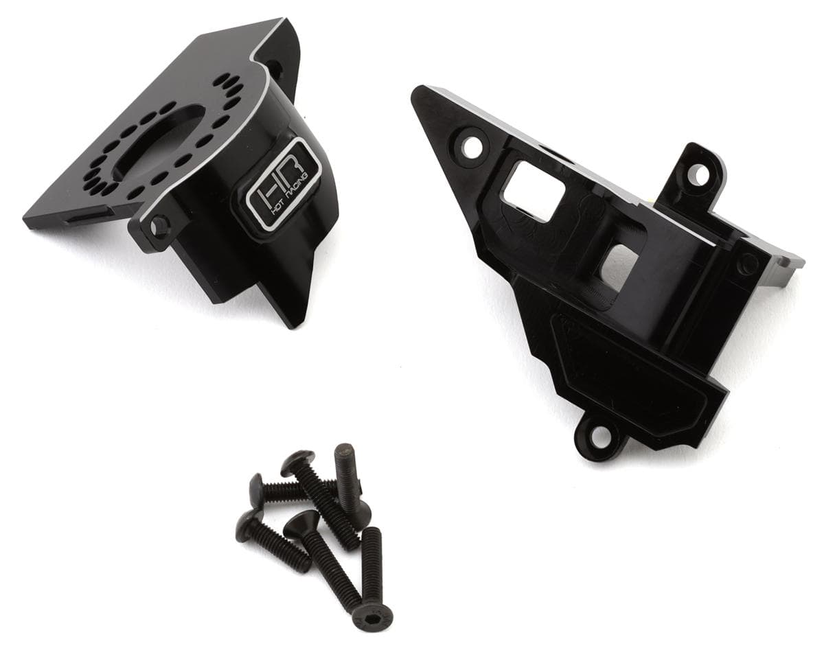 Hot Racing Adjustable Aluminum Modular Motor Mount for Traxxas® Mini Maxx® (Black)