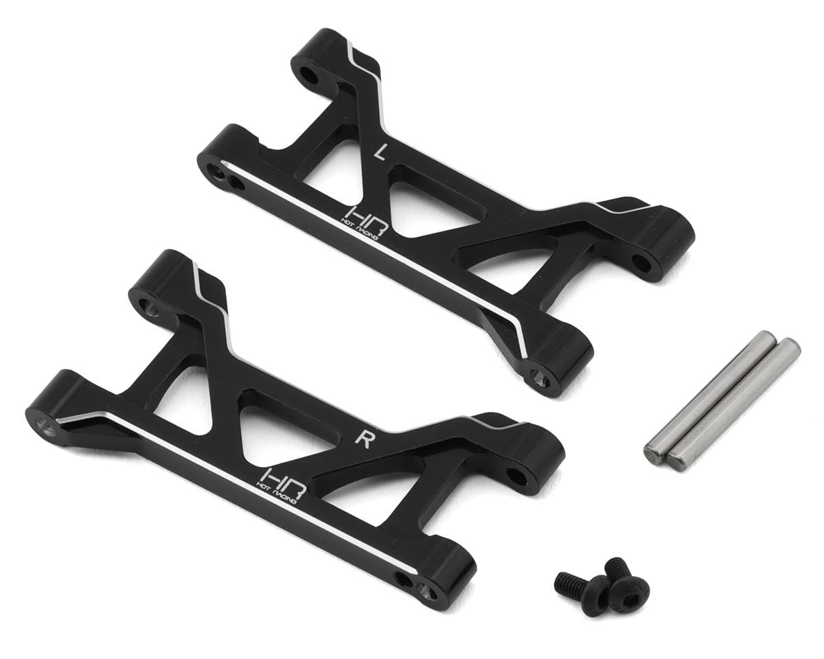 Hot Racing Aluminum Rear Upper Arm Set for Traxxas® Mini Maxx® (Black) (2)