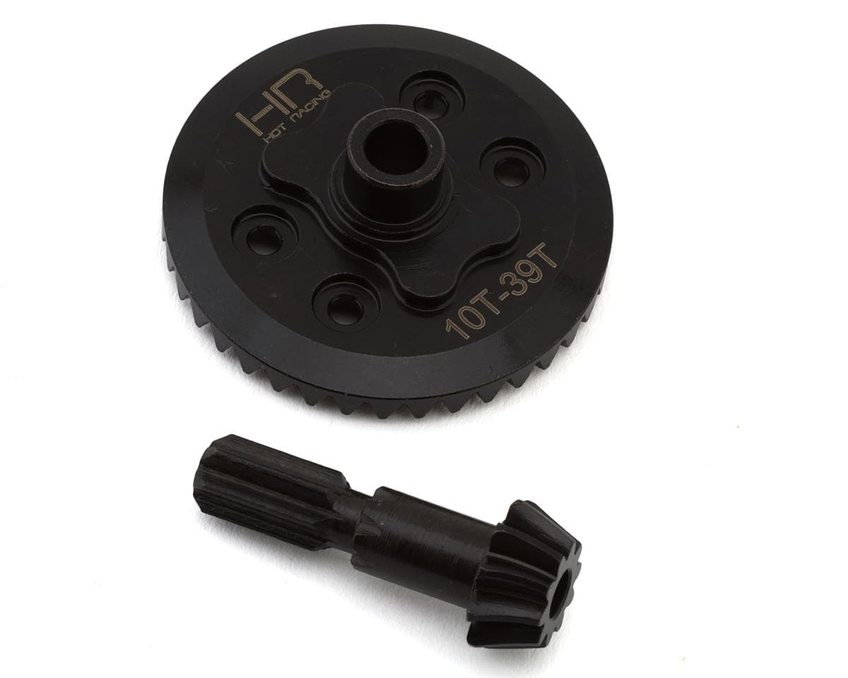 Hot Racing Steel Helical Differential Ring & Pinion Gear for Traxxas® Mini Maxx® (Front) (39T/10T)