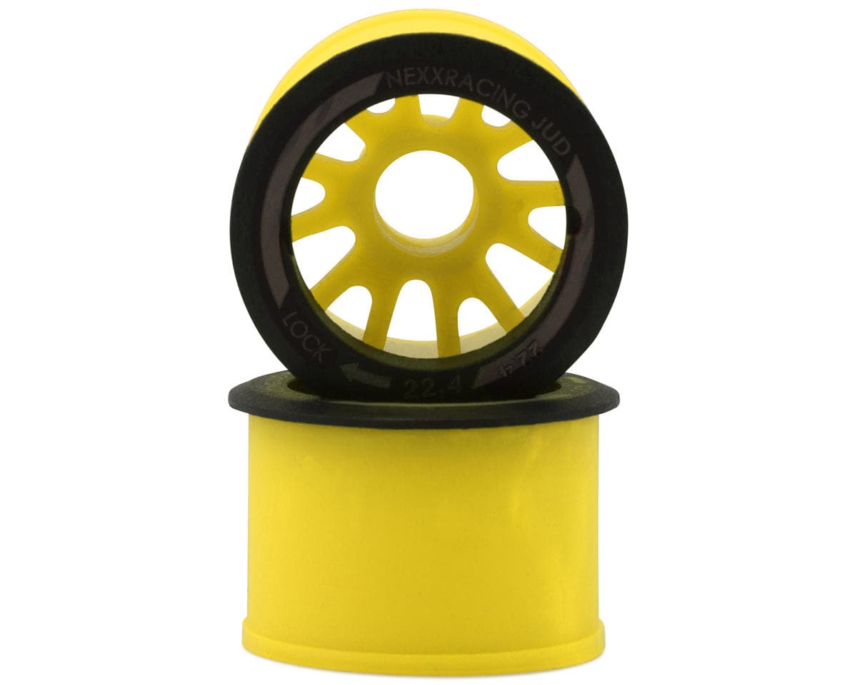 NEXX Racing Mini-Z RWD"JUD" EVO Rear Threaded Side-Wall Carbon Fiber Rims (0mm Offset) (2) (Wide)