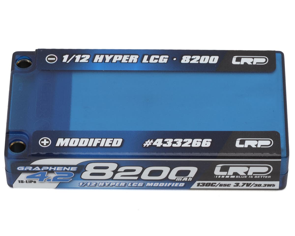 LRP 1/12 Hyper LCG 1S Modified Graphene-4.2 Shorty LiPo Battery 130C (3.7V/8200mAh) (BRCA/EFRA Approved) w/5mm Bullets