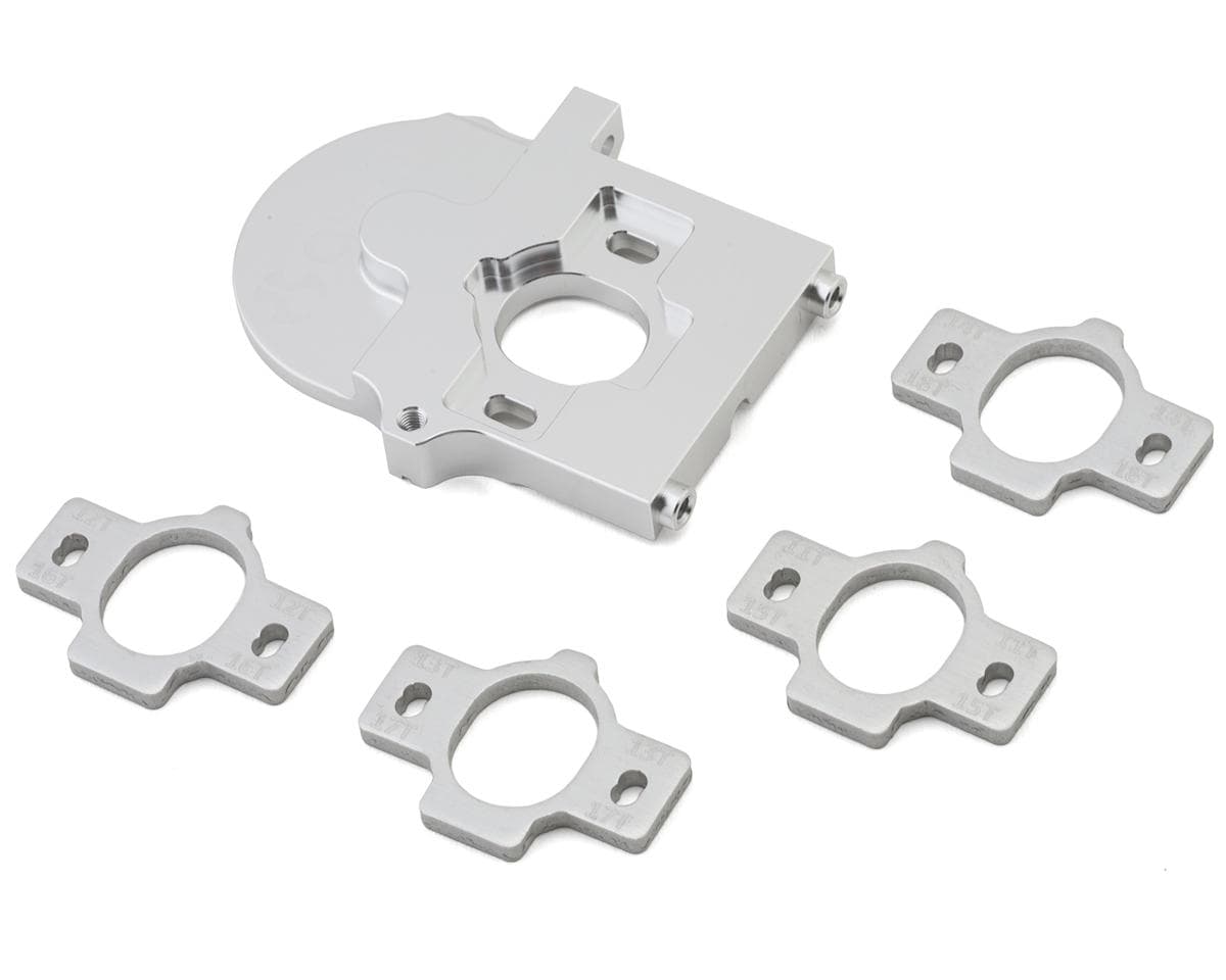 Axial AXP8 Aluminum Transmission Motor Plate Set (Silver)
