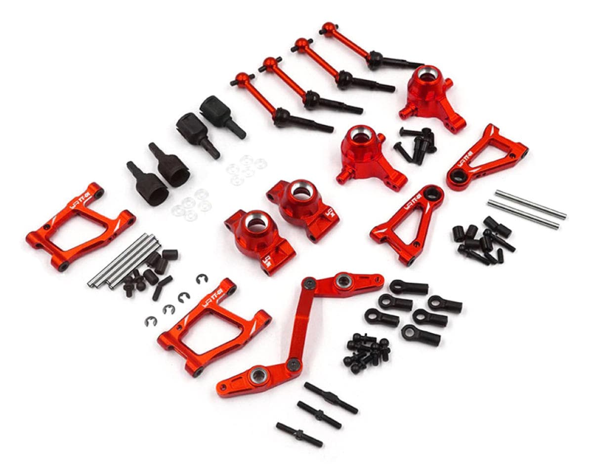 Yeah Racing Tamiya TT-01/TT-01E Rapid Performance Aluminum Upgrade Conversion Kit (Red)