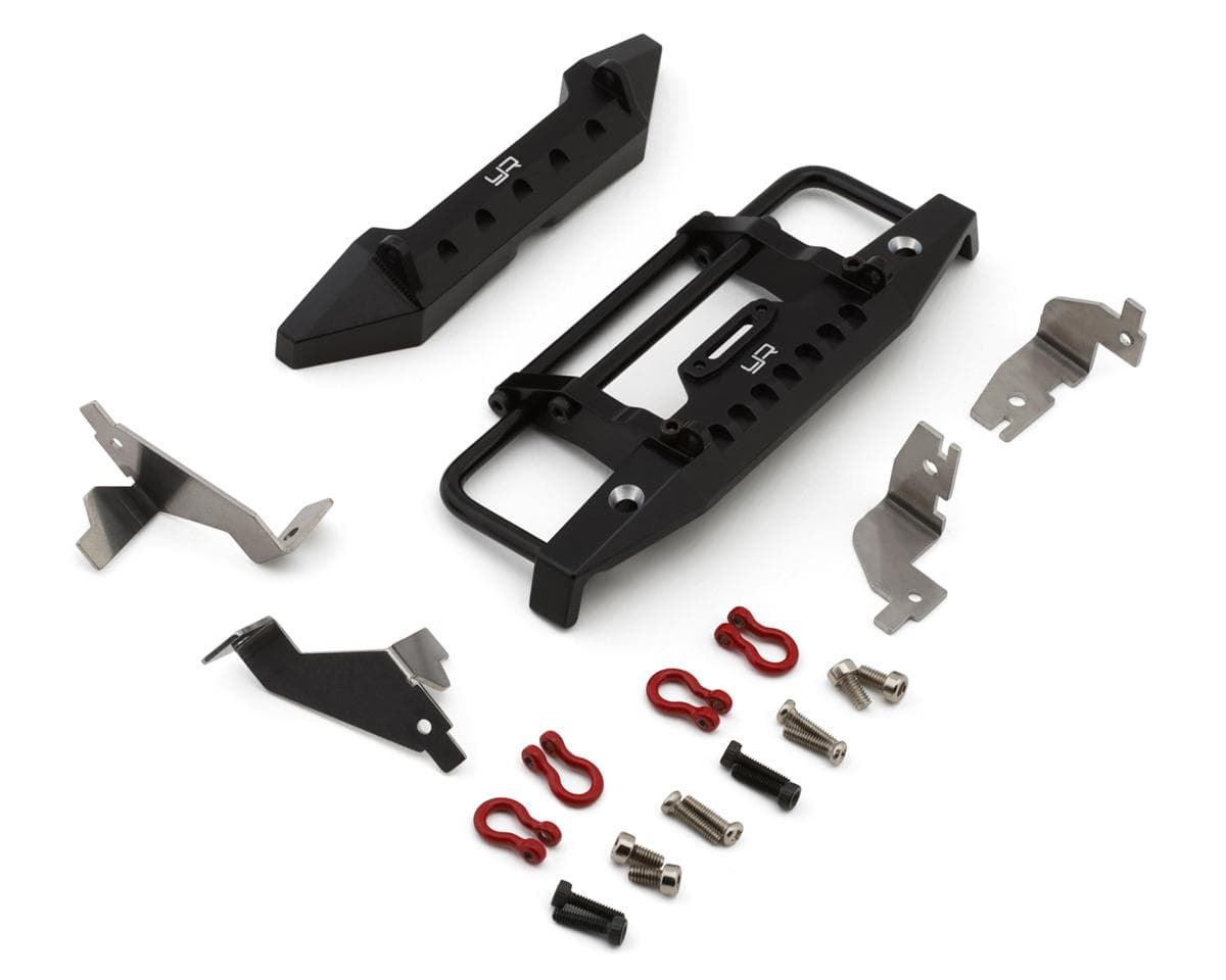 Yeah Racing Aluminum Alloy Front & Rear Bumper Set for Traxxas® TRX-4M® Defender (Black)