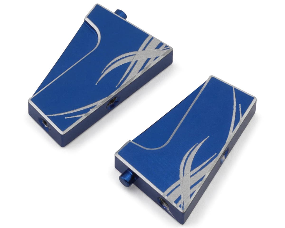 Yeah Racing Losi® Micro-B Aluminum Servo Mounts (Blue) (2)