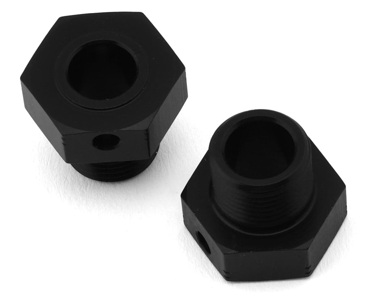 XRAY Lightweight Aluminum Hard Black Coated Wheel Hex (2) (2mm Offset)