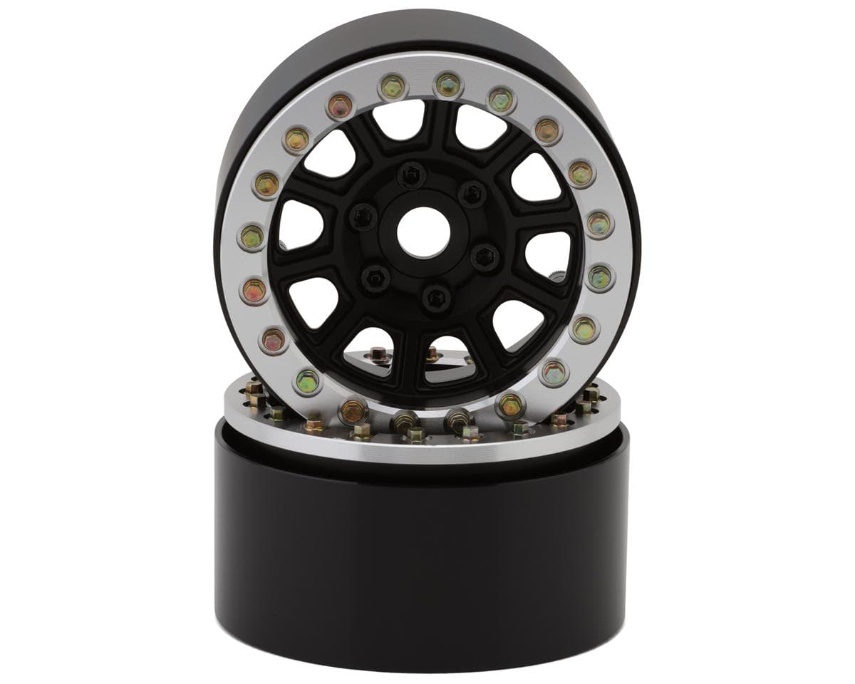 SSD RC 1.9” Dominator Beadlock Wheels (Black) (2) w/12mm Hex
