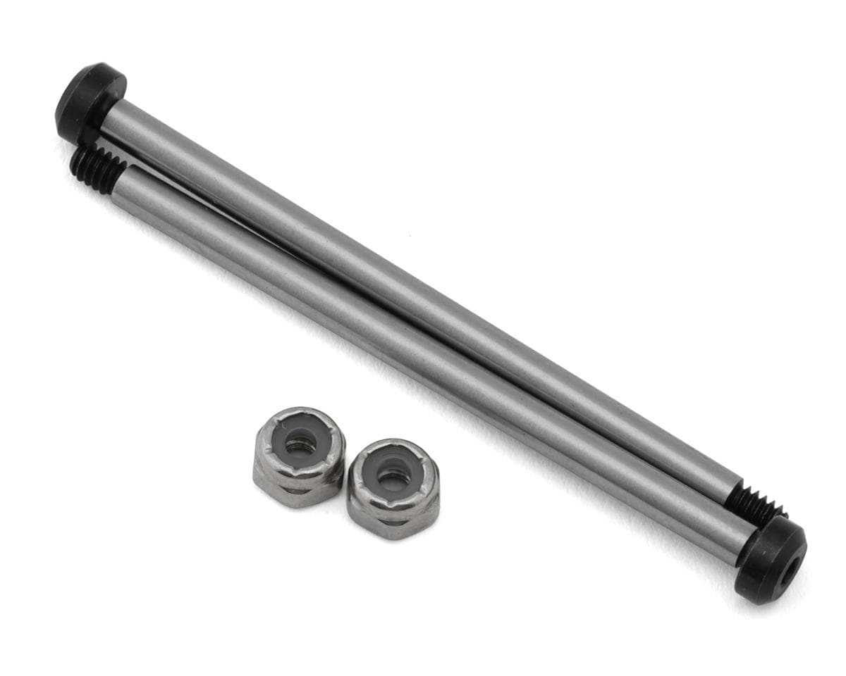 Koswork RC10 58.2mm Hardened Steel Rear Inner Hinge Pin (2) w/Lock Nuts