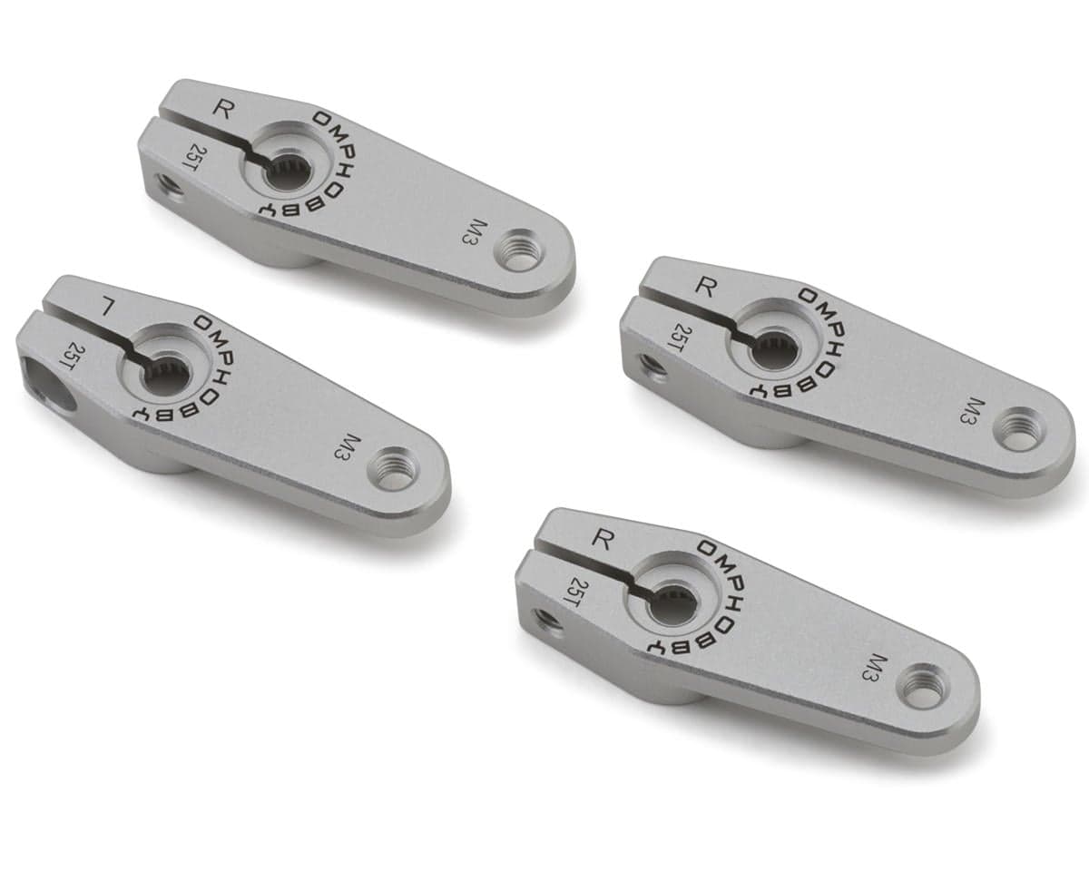 OMPHobby M7 Aluminum Metal Servo Arm Set (4) (25T)