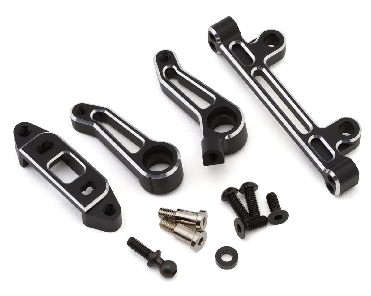 Yokomo RD2.0 Chamfered Aluminum Steering Bell Crank Assembly (Black)