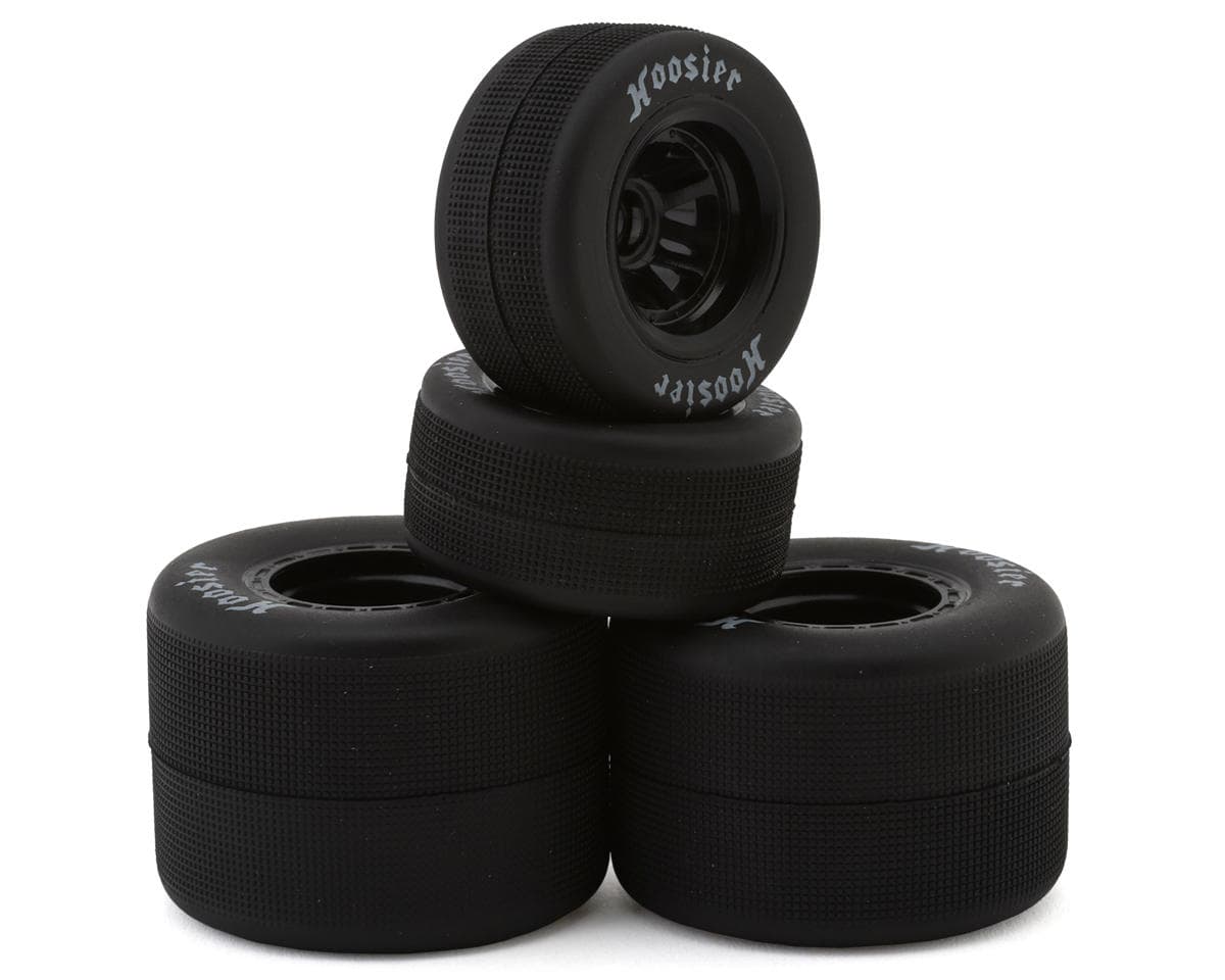 1RC Racing 1/18 Asphalt Sprint Car Tires (Black) (4) (Front & Rear) (Standard)
