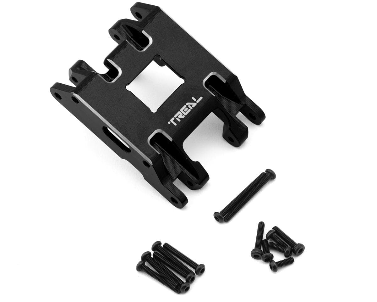 Treal Hobby 7075 Aluminum Center Skid Plate for Traxxas® TRX-4MT™ (Black)