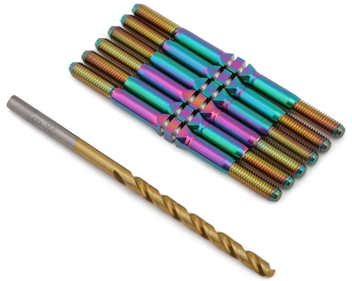 J&T Bearing Co. XRAY XB2 '25 Titanium "Milled" XD Turnbuckles (Oil Slick)