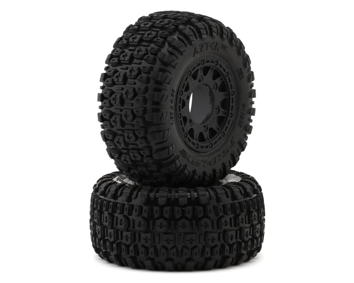 Pro-Line Aztek 2.2/3.0 Pre-Mounted SCT Tires w/Raid Wheels (Black) (2) (M2) w/12mm Removable Hex