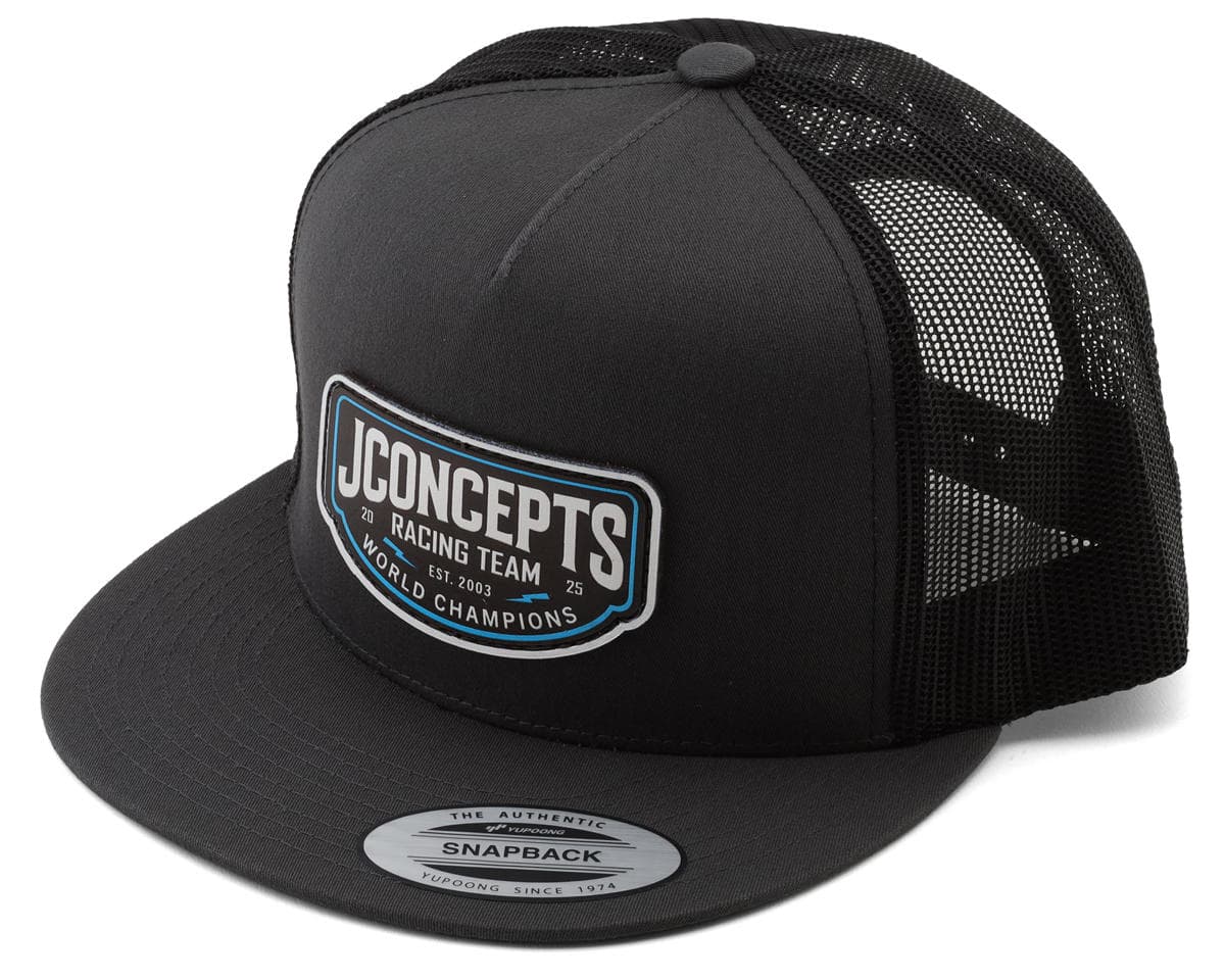 JConcepts 2025 Snapback Flatbill Hat (Grey) (One Size Fits Most)