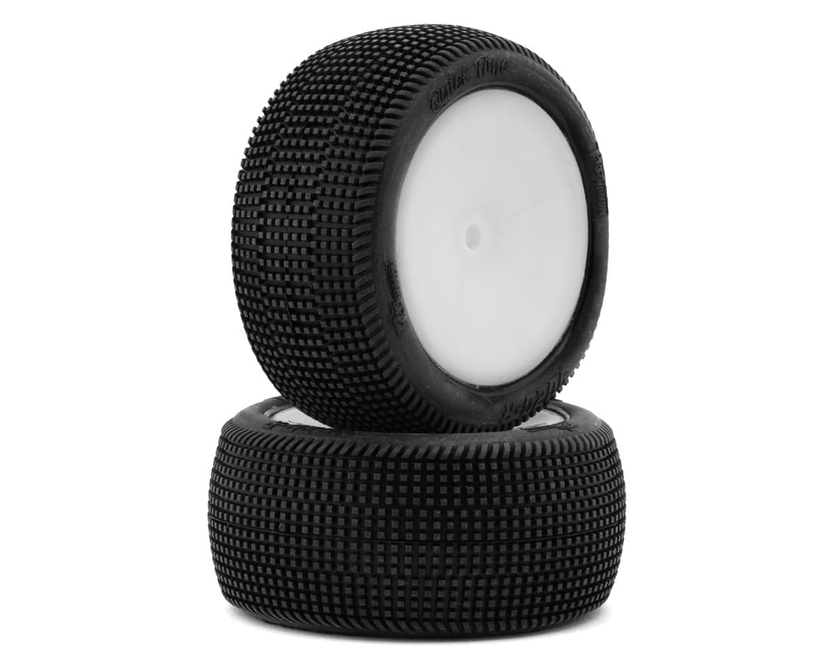 Pro-Motion Quicktime 2.2'' Rear 2WD Pre-Mounted Buggy Tires (White) (2) (T2)