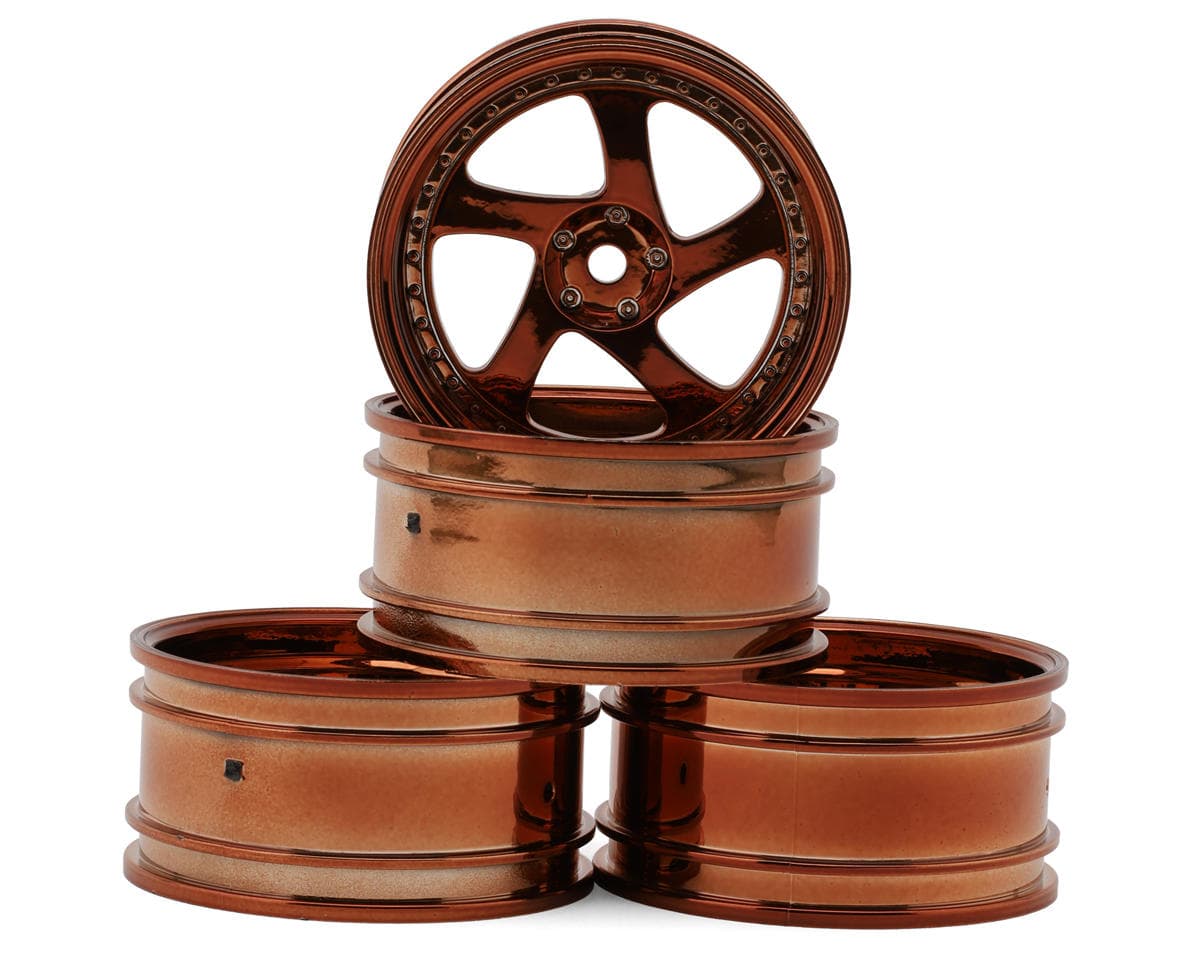 MST TMB 1/10 Drift Wheels (Copper) (+8) (4) w/Mounting Foam