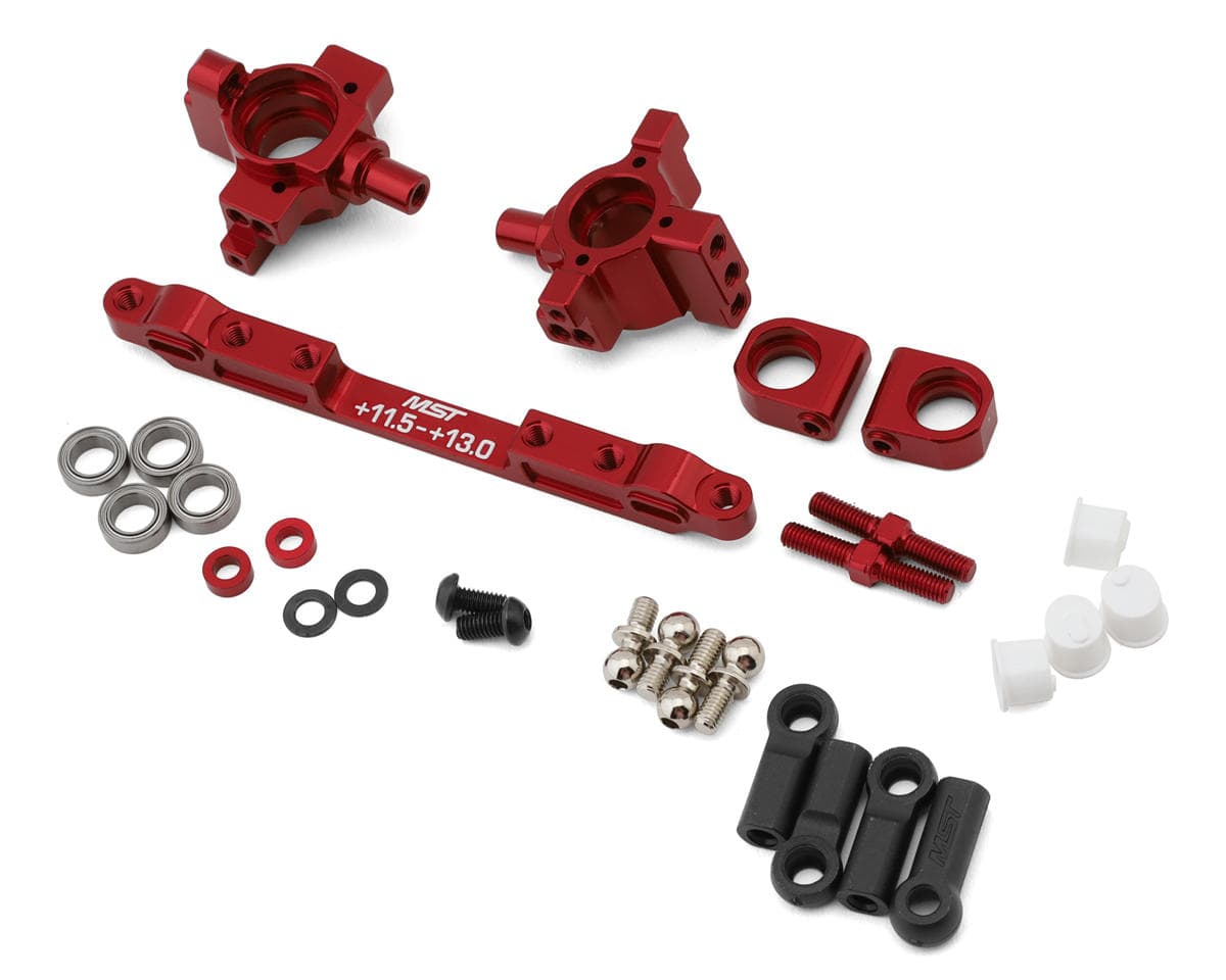 MST Aluminum TMB Rear Hubs Set (Red)