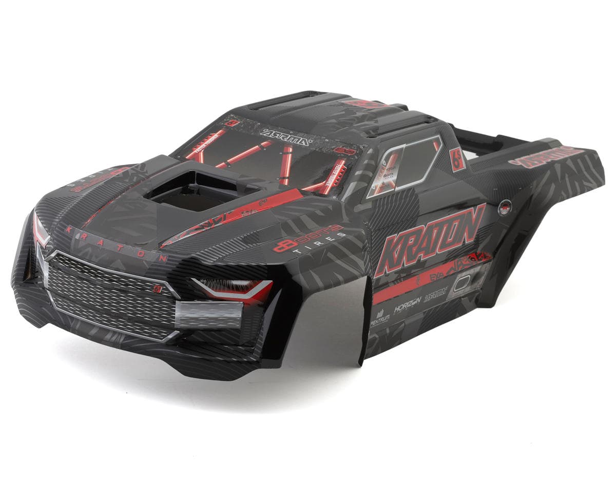 Arrma Kraton 6S EXB Painted Decaled Trimmed body (Black)