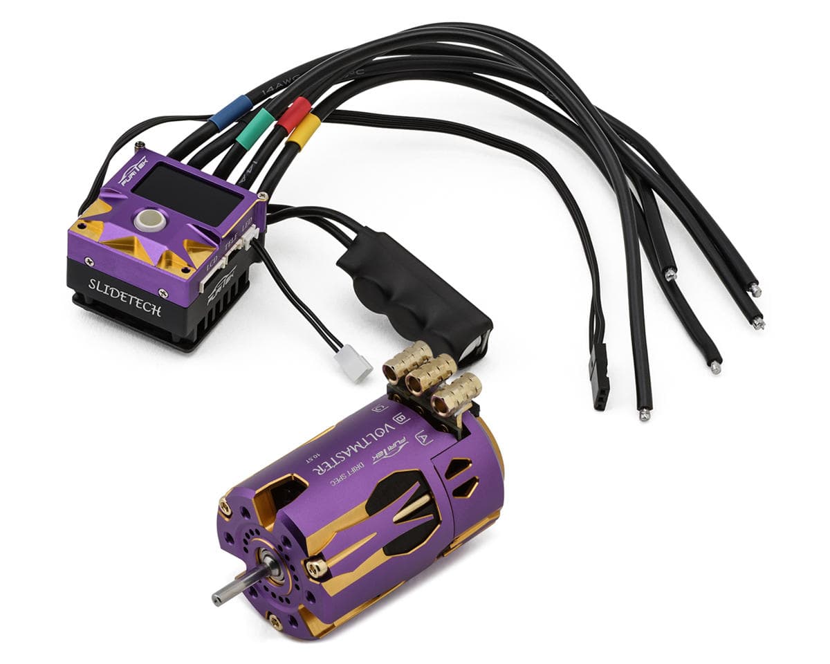 Furitek SlideVolt 1/10 Drift Sensored Brushless ESC & Motor Combo (Royal Purple)
