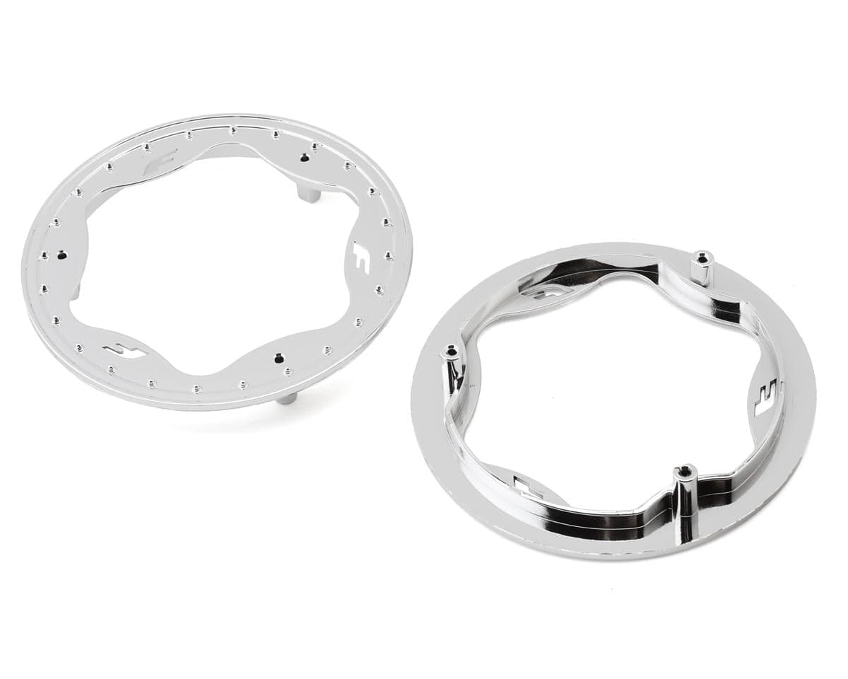 Traxxas Funco Pro Scale Sand Car 3.5" Front Wheel Beadlock Rings (Chrome) (2)