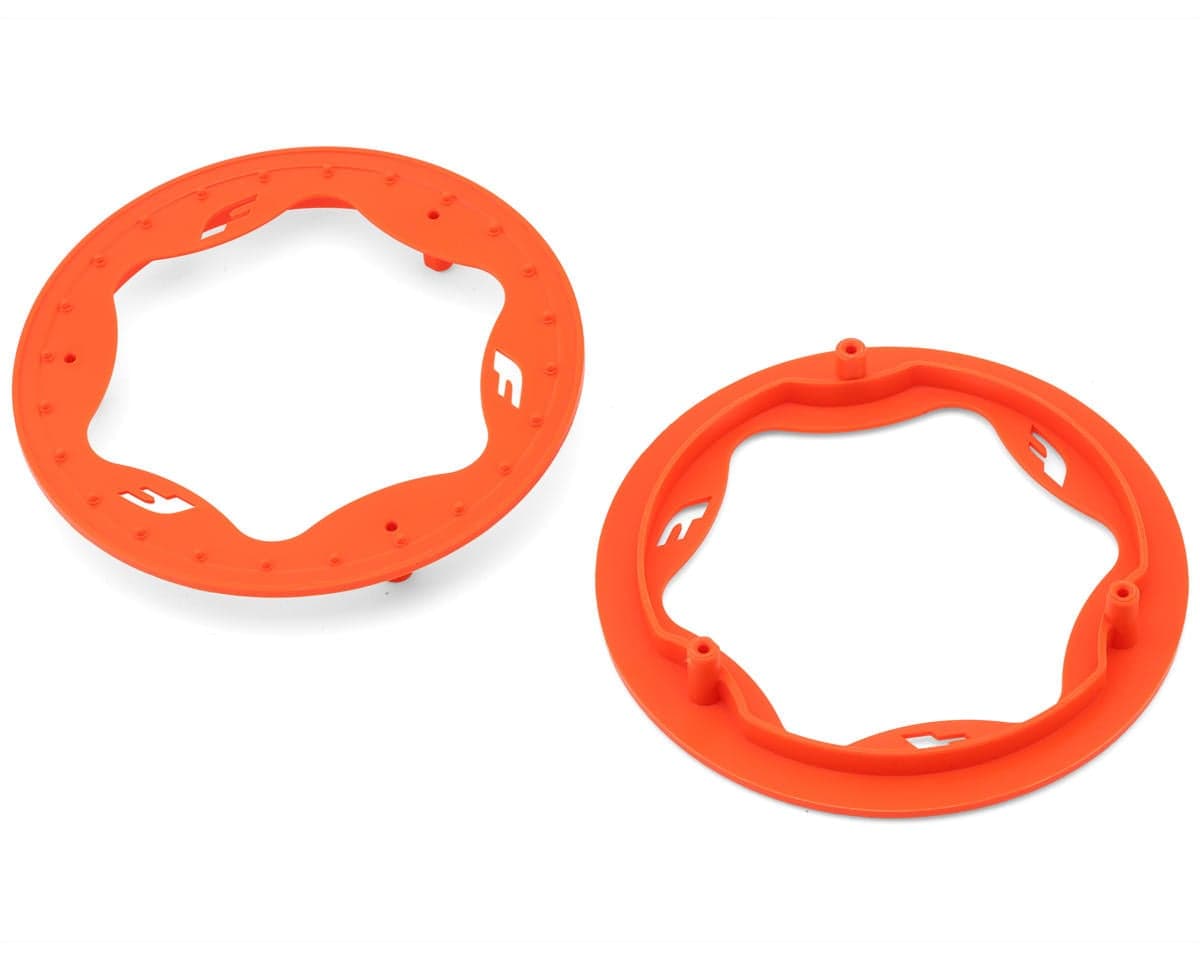 Traxxas Funco Pro Scale Sand Car 3.9" Rear Wheel Beadlock Rings (Orange) (2)
