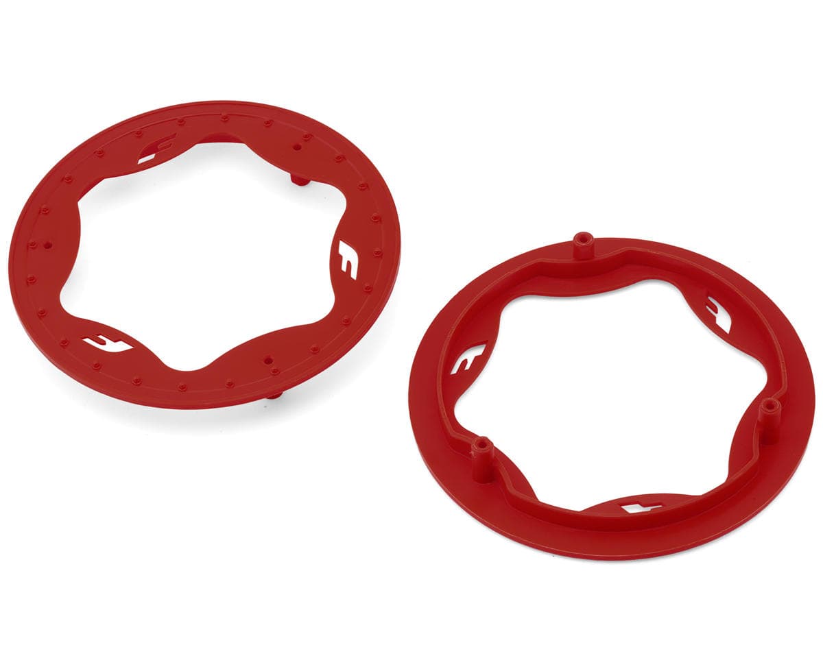 Traxxas Funco Pro Scale Sand Car 3.9" Rear Wheel Beadlock Rings (Red) (2)