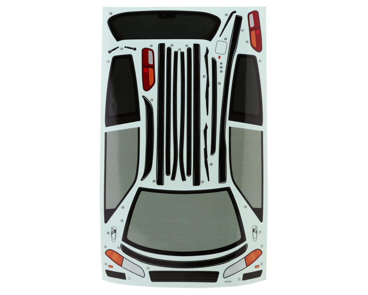 MST Honda Civic EG6 Body Decal & Window Mask Sheets Set