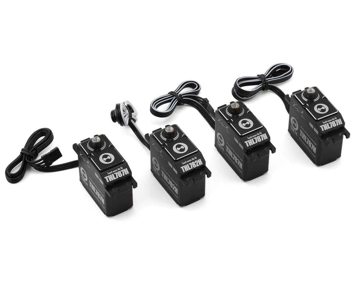Theta Servos Kenny Ko Edition V2 THL787H & THL782H Helicopter Servo Set (3 Cyclic & 1 Tail Servo) (12V) (High Voltage)