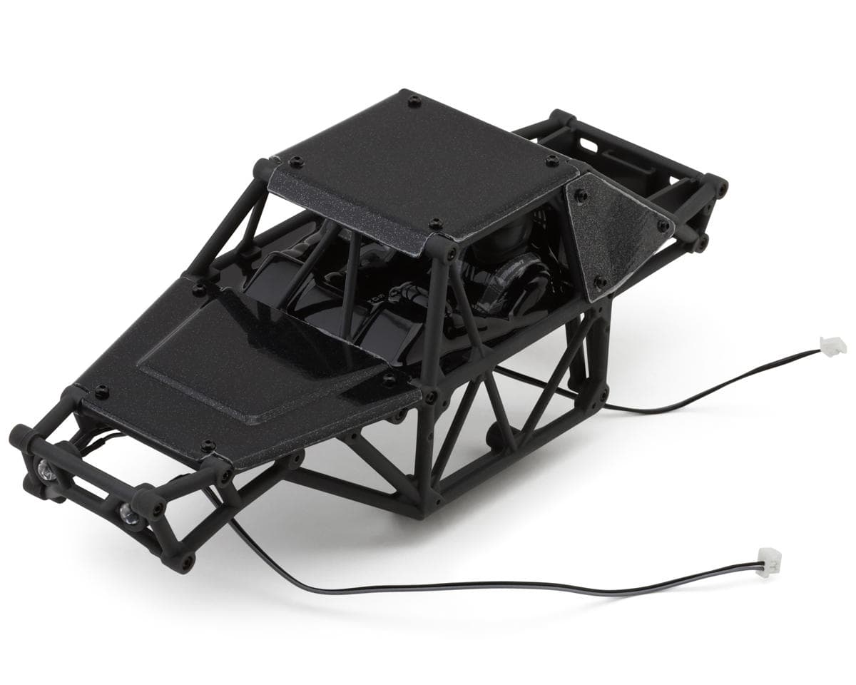 UDI RC UCX24 1/24 Pre-Painted Rock Crawler Body Set (Black) (UCX24/UCX24 Pro) w/LED Lights