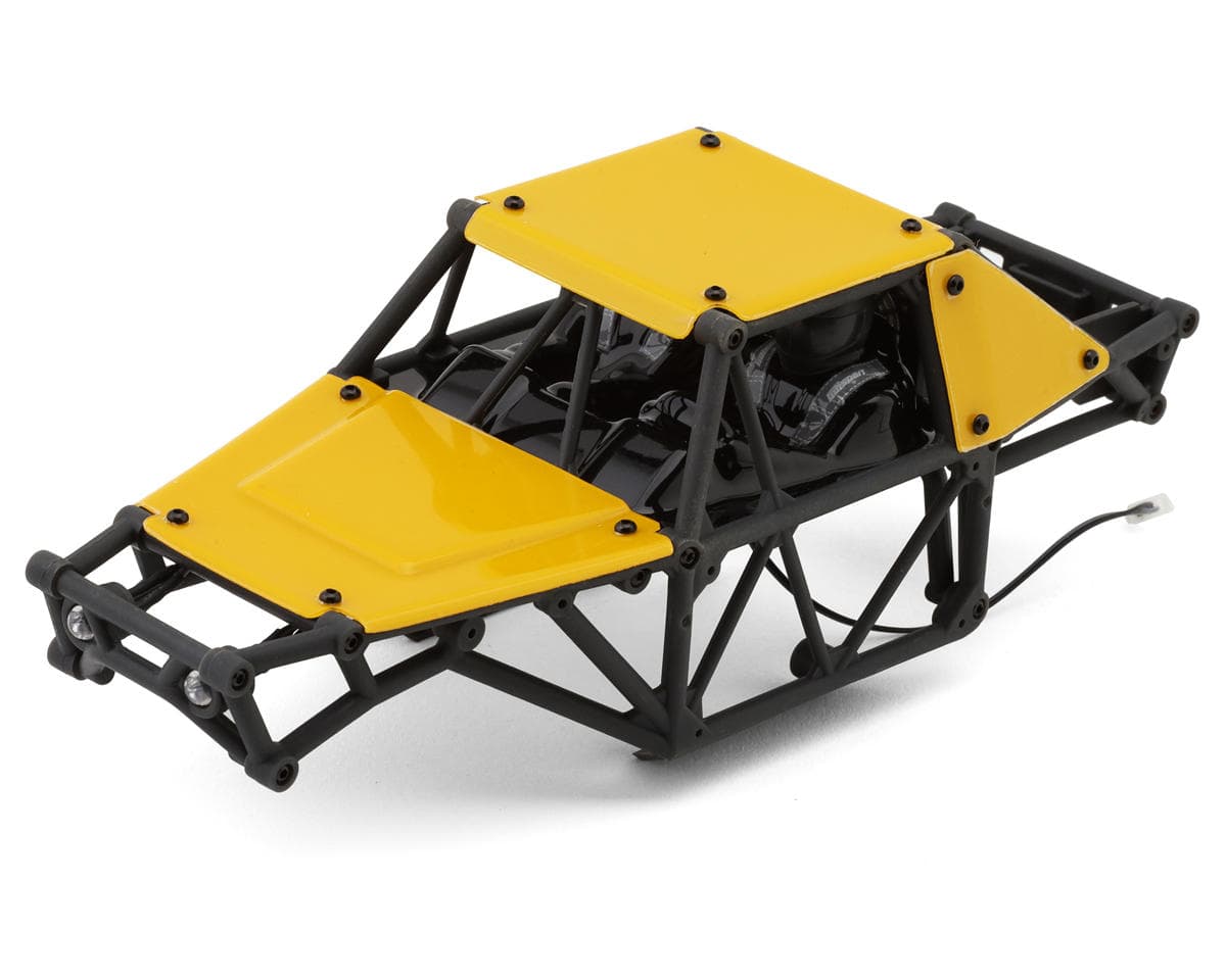 UDI RC UCX24 1/24 Pre-Painted Rock Crawler Body Set (Yellow) (UCX24/UCX24 Pro) w/LED Lights