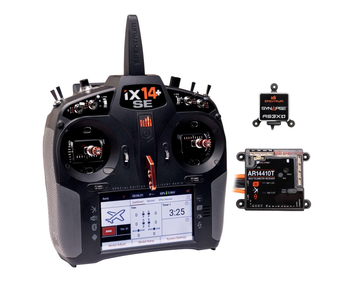 Spektrum RC iX14+ Special Edition Transmitter w/14-Channel PowerSafe Receiver & Synapse Combo