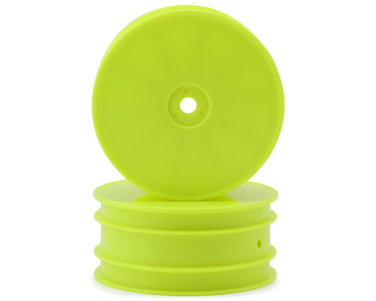 Kyosho Lazer 2.2" 4WD Buggy Front Wheels (2) (Yellow) (IFMAR Approved)
