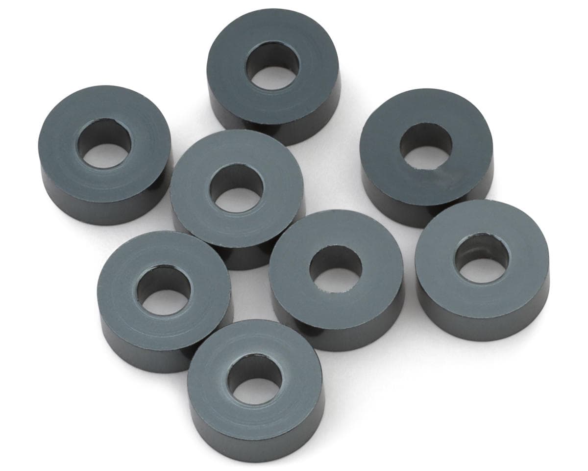 Mugen Seiki 3x8x3mm Roll Center Spacers (Gun Metal) (8)
