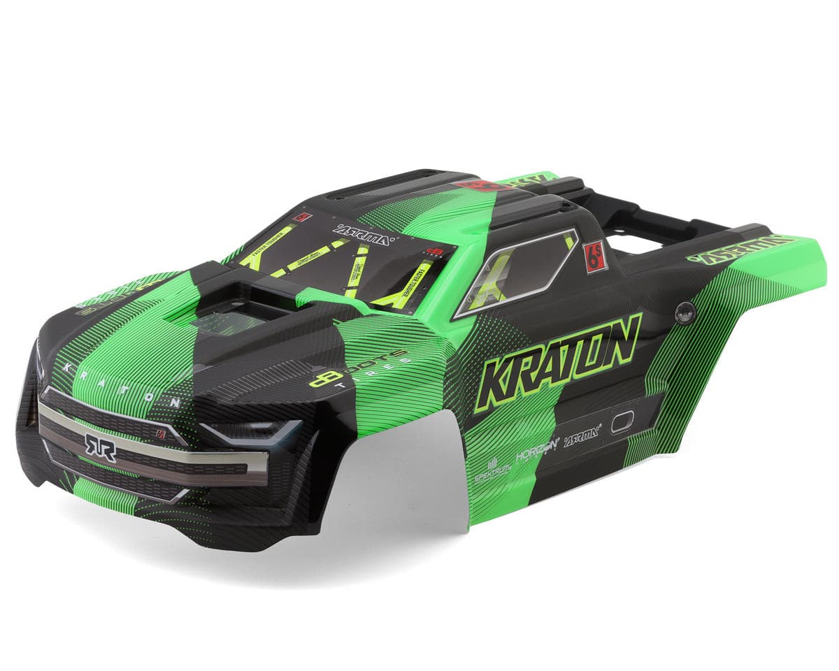 Arrma Kraton 6S BLX 1/8 Pre-Painted Monster Truck Body (Green/Black)