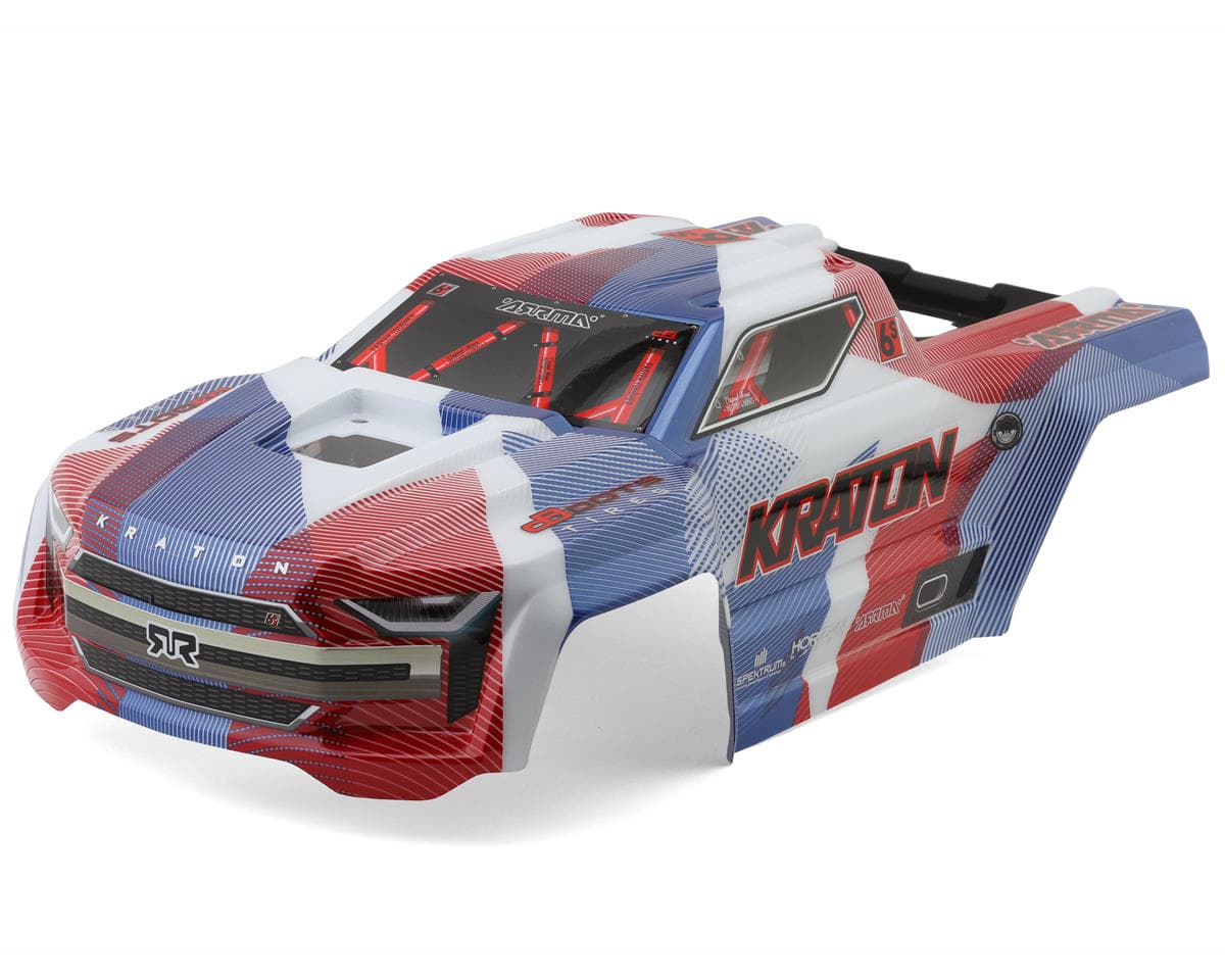 Arrma Kraton 6S BLX 1/8 Pre-Painted Monster Truck Body (Blue/Red)