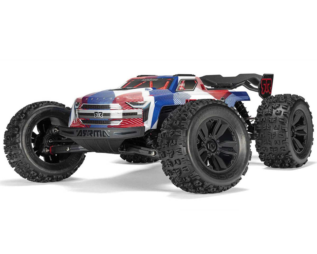 Arrma Kraton 6S BLX RTR 1/8 4WD Brushless Speed Truck (Blue/Red) (V6) w/SLT3 2.4GHz Radio