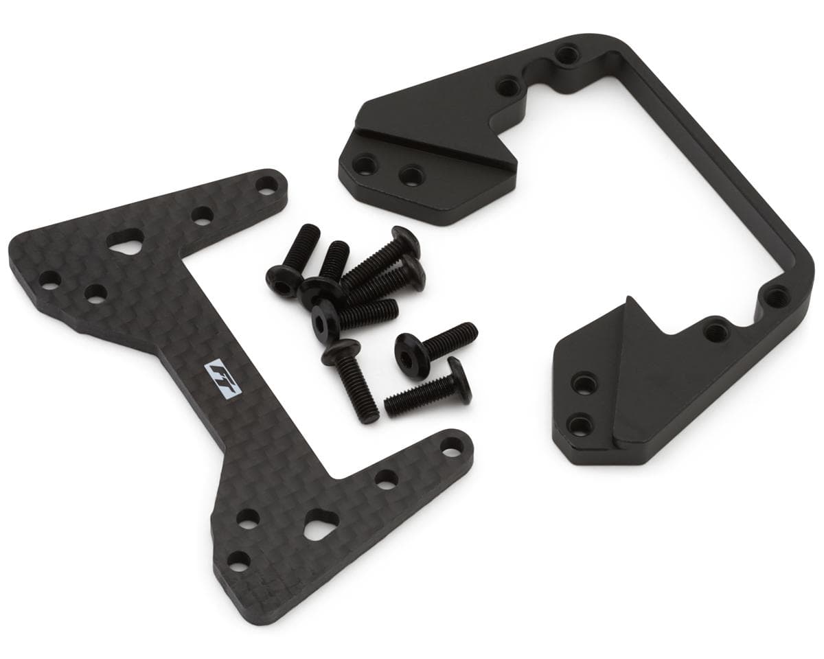 Team Associated Factory Team Enduro Carbon Fiber & Steel SOA Mount Set (45g)