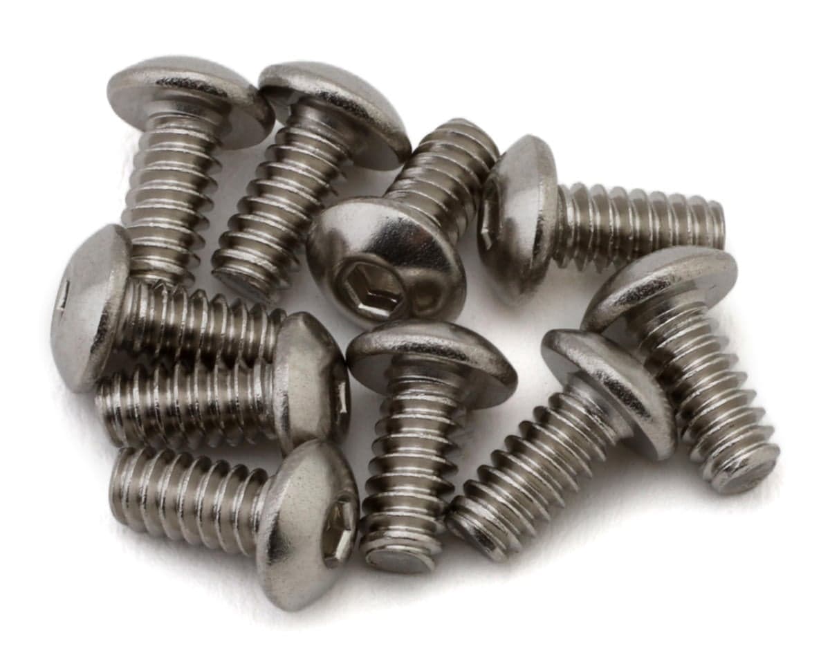 Samix Stainless Steel Button Head Hex Screws (10) (4-40) (1/4")